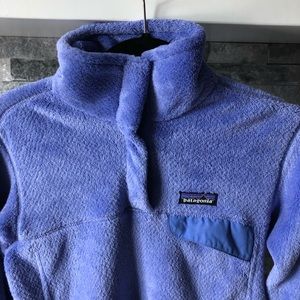 PURPLE PATAGONIA RE-TOOL SNAP-T PULLOVER